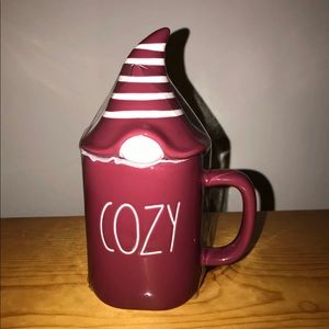 Sold‼️Rae Dunn Cozy Gnome topper mug